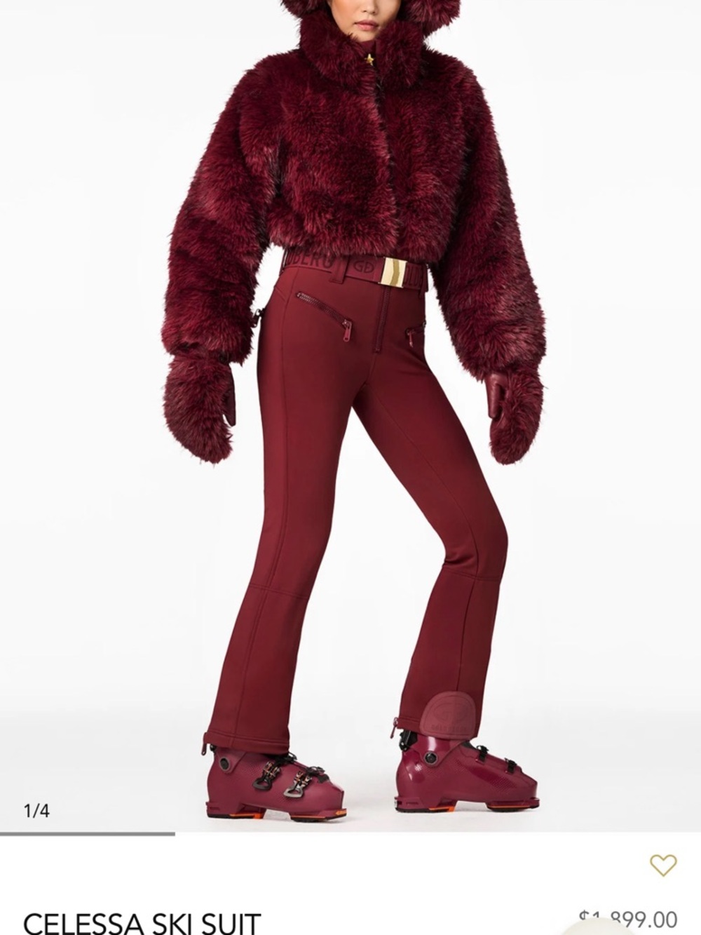 ISO Goldbergh Celessa Ski Suit in Burgundy - Size 8, 10, or 12